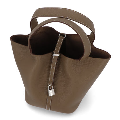 HERMES ピコタンロックMM エトゥープ シルバー金具