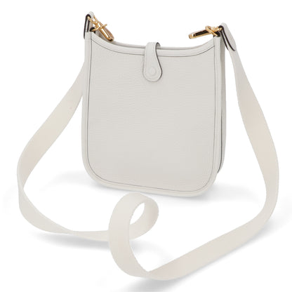 HERMES エヴリンTPM ニューホワイト ゴールド金具