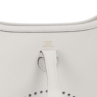 HERMES エヴリンTPM ニューホワイト ゴールド金具