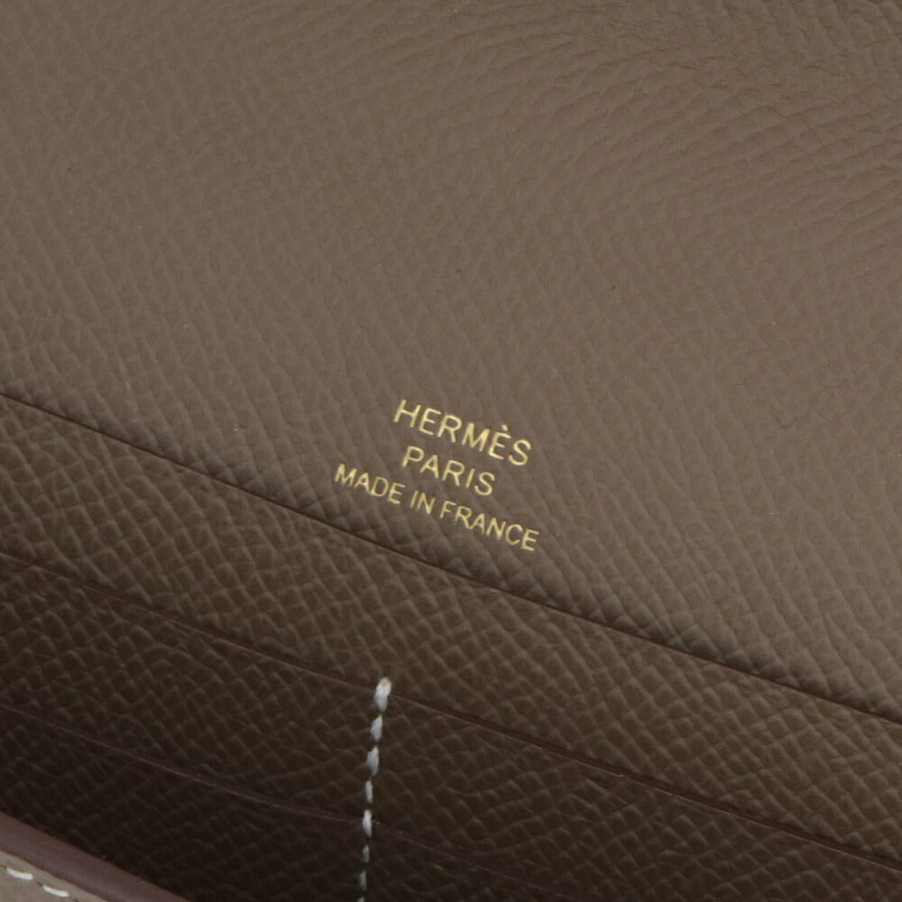 HERMES エルメス レディース バッグ シェーヌダンクル トゥーゴー グレー系 ゴールド金具 エトゥープ ヴォーエプソン B刻印