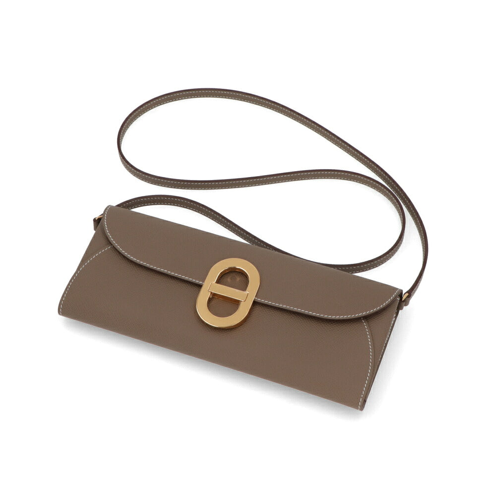 HERMES エルメス レディース バッグ シェーヌダンクル トゥーゴー グレー系 ゴールド金具 エトゥープ ヴォーエプソン B刻印
