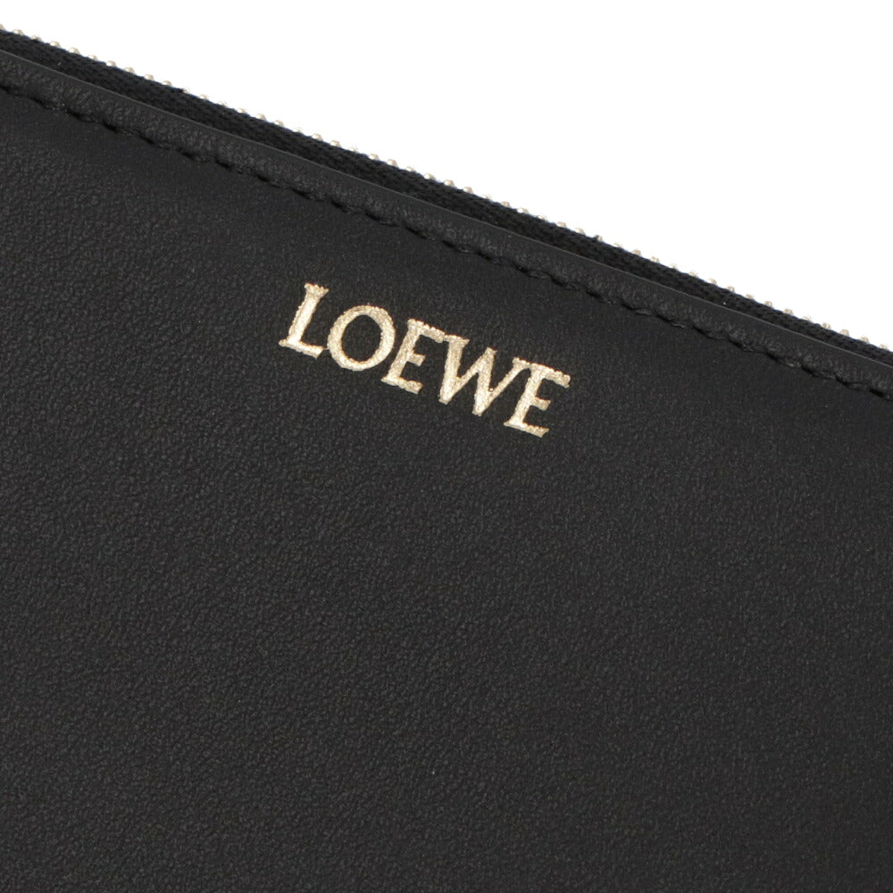 LOEWE ロエベ レディース 財布 二つ折り財布 ライトグリーン×ブラック ブラック×オレンジ バイカラー ミニ財布 ロゴ 小銭入れ付き CEM1CWZX01