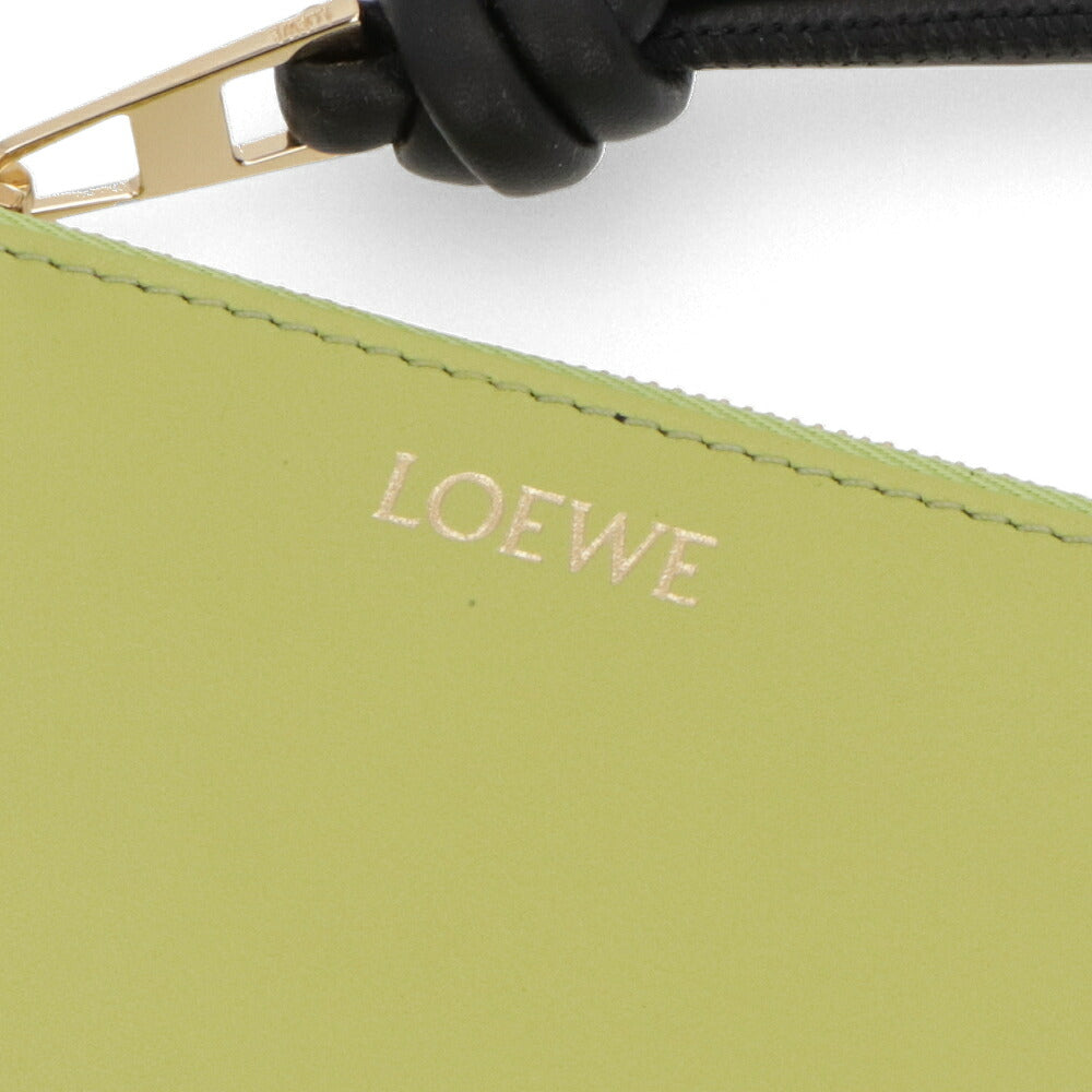 LOEWE ロエベ レディース 雑貨 カードケース ノット コインカードホルダー ライトグリーン パスケース コインケース ミニ財布 CEM1Z40X01