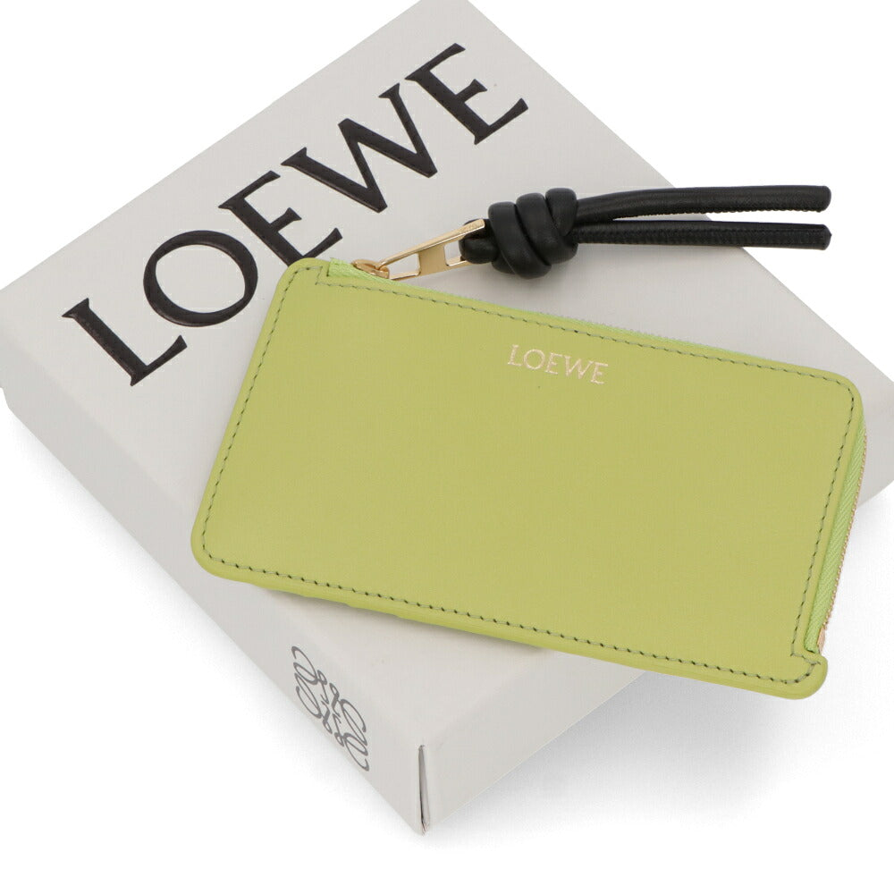 LOEWE ロエベ レディース 雑貨 カードケース ノット コインカードホルダー ライトグリーン パスケース コインケース ミニ財布 CEM1Z40X01
