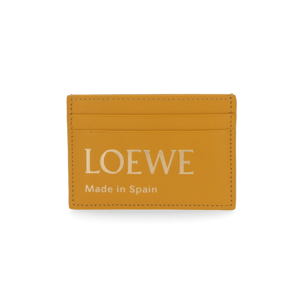 LOEWE ロエベ レディース 雑貨 カードケース EMBOSSED PLAIN イエロー系 定期入れ パスケース ロゴ CLE0322X01