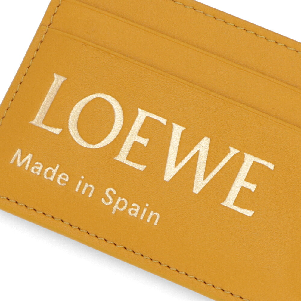 LOEWE ロエベ レディース 雑貨 カードケース EMBOSSED PLAIN イエロー系 定期入れ パスケース ロゴ CLE0322X01