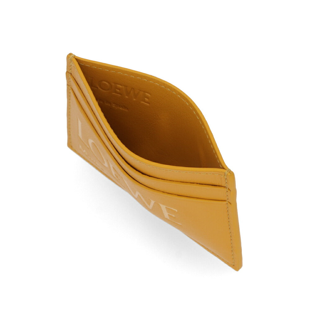 LOEWE ロエベ レディース 雑貨 カードケース EMBOSSED PLAIN イエロー系 定期入れ パスケース ロゴ CLE0322X01