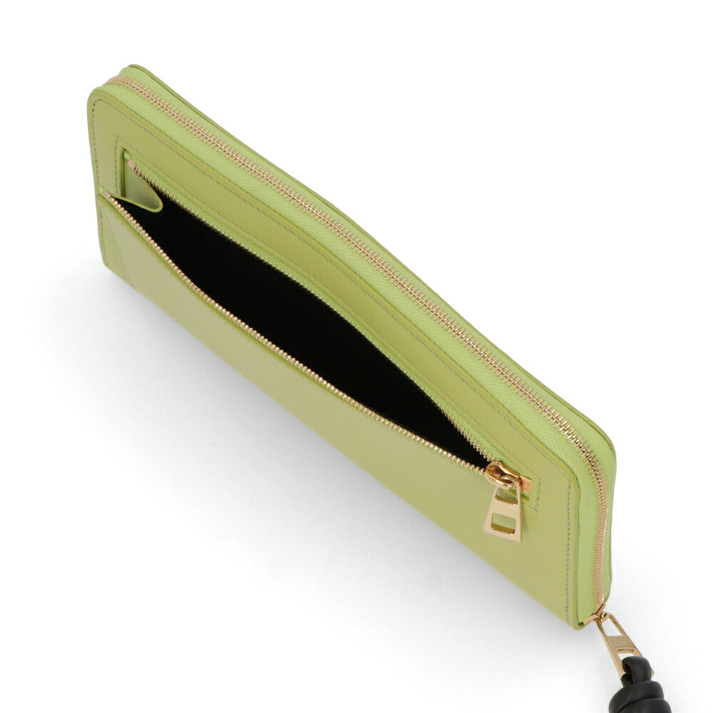 LOEWE ロエベ レディース 財布 長財布 ノット ジップアラウンド ウォレット ライトグリーン イエロー系 ラウンドファスナー長財布 ラウンドジップ CEM1G39X01