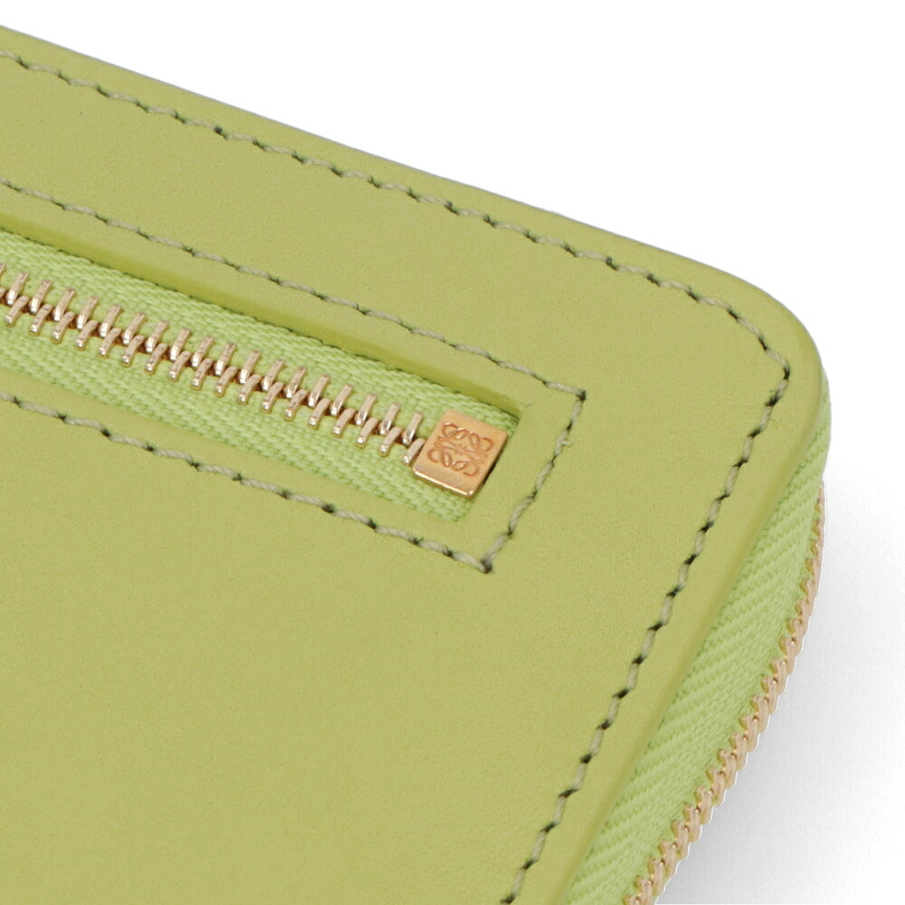 LOEWE ロエベ レディース 財布 長財布 ノット ジップアラウンド ウォレット ライトグリーン イエロー系 ラウンドファスナー長財布 ラウンドジップ CEM1G39X01
