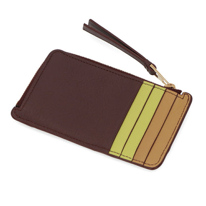 LOEWE コインケース パズル コインカードホルダー ブラウン系 パスケース フラグメントケース C510Z40X16