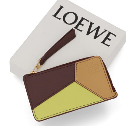 LOEWE コインケース パズル コインカードホルダー ブラウン系 パスケース フラグメントケース C510Z40X16