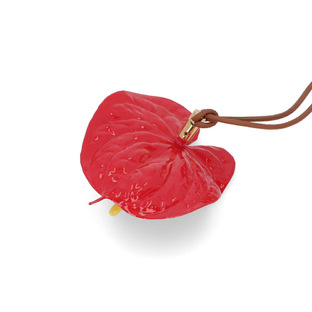 LOEWE ロエベ レディース 雑貨 ANTHURIUM CHARM レッド ポリウレタン バッグチャーム フラワー C621232XDT
