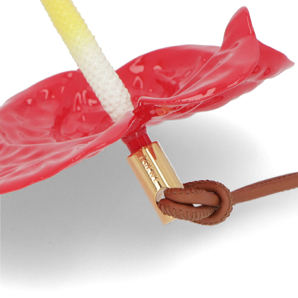 LOEWE ロエベ レディース 雑貨 ANTHURIUM CHARM レッド ポリウレタン バッグチャーム フラワー C621232XDT