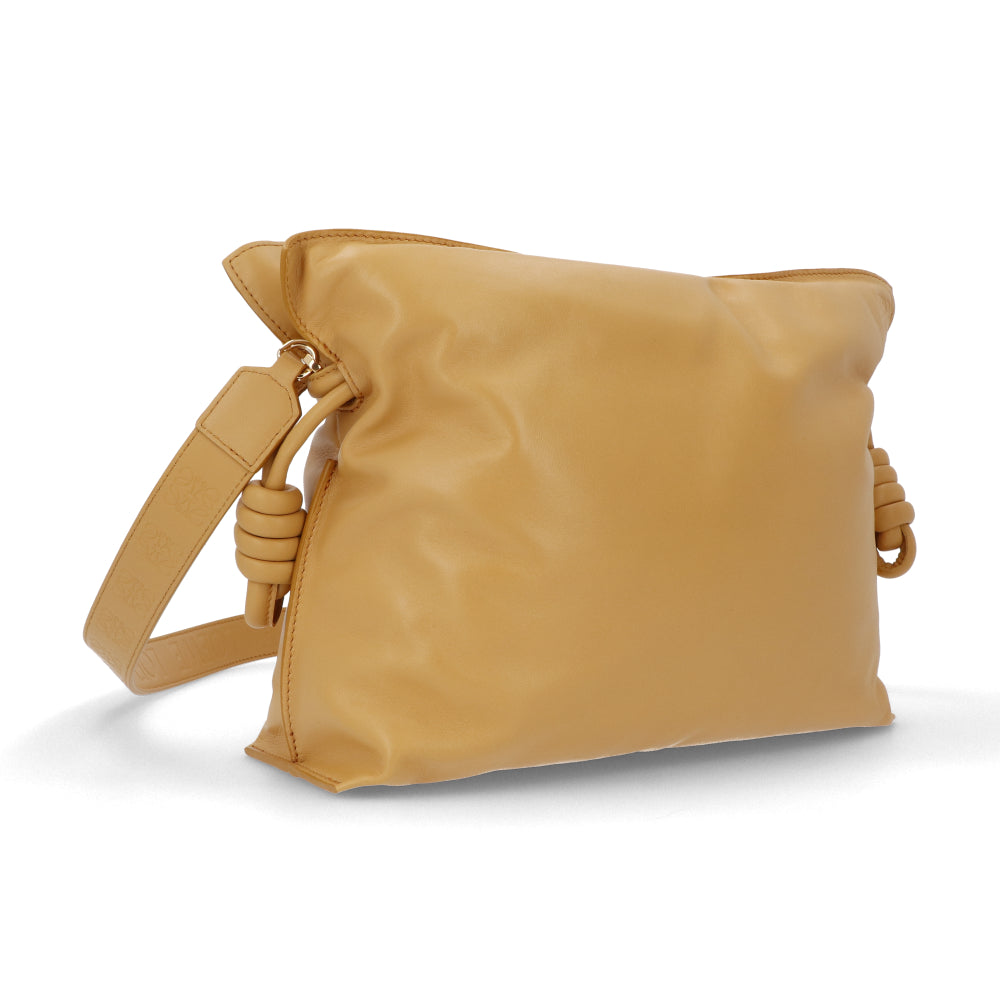 LOEWE フラメンコ パファー ショルダーバッグ レザー　ライトブラウン系 LOEWE フラメンコ パファー ショルダーバッグ レザー ライトブラウン系