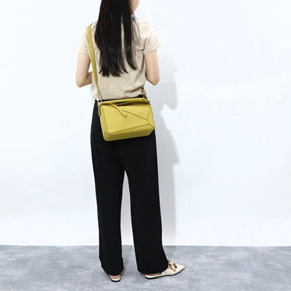 ロエベ LOEWE バッグ ショルダーバッグ レディース パズル スモール PUZZLE SMALL イエロー系 レザー ロゴ アナグラム ハンドバッグ 2Way 鞄 ゴールド金具 32230S21