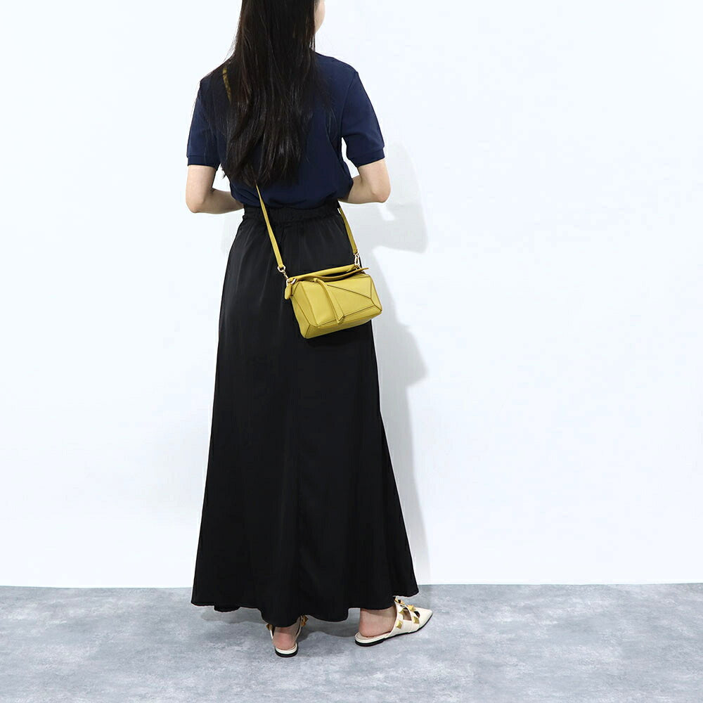 ロエベ LOEWE バッグ ショルダーバッグ レディース パズル ミニ PUZZLE MINI イエロー系 レザー アナグラム ハンドバッグ 2Way 鞄 ゴールド金具 32230U95