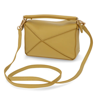 ロエベ LOEWE バッグ ショルダーバッグ レディース パズル ミニ PUZZLE MINI イエロー系 レザー アナグラム ハンドバッグ 2Way 鞄 ゴールド金具 32230U95