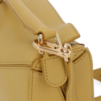 ロエベ LOEWE バッグ ショルダーバッグ レディース パズル ミニ PUZZLE MINI イエロー系 レザー アナグラム ハンドバッグ 2Way 鞄 ゴールド金具 32230U95