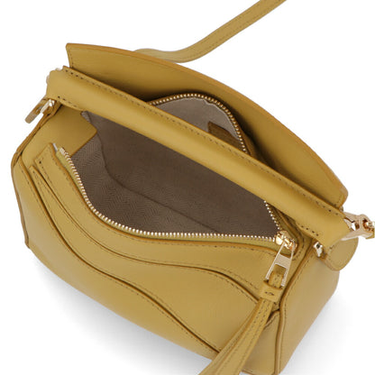 ロエベ LOEWE バッグ ショルダーバッグ レディース パズル ミニ PUZZLE MINI イエロー系 レザー アナグラム ハンドバッグ 2Way 鞄 ゴールド金具 32230U95