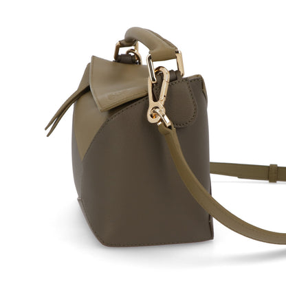 ロエベ LOEWE バッグ ショルダーバッグ レディース パズル スモール PUZZLE SMALL ベージュ×ブラック グリーン レザー アナグラム ハンドバッグ 2Way 鞄 ゴールド金具 A510P60X44