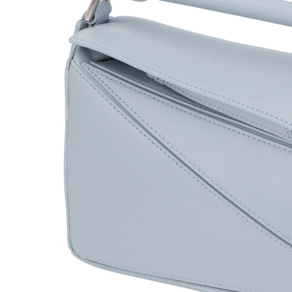 ロエベ LOEWE バッグ ショルダーバッグ レディース パズル スモール PUZZLE SMALL ライトブルー カーフスキン アナグラム ジャガードロゴ シルバー金具 ハンドバッグ 2Way 鞄 A510S21XA9