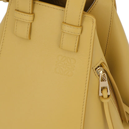ロエベ LOEWE バッグ ハンドバッグ レディース ハンモックバッグ コンパクト HAMMOCK COMPACT ブラウン イエロー系 カーフスキン 2Way ショルダーバッグ ゴールド金具 ロゴ アナグラム A538H13X10