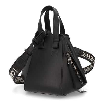 ロエベ LOEWE バッグ ショルダーバッグ レディース ハンモックバッグ コンパクト HAMMOCK COMPACT  ブラック クラシックカーフスキン 2Way ショルダーバッグ シルバー金具 ロゴ アナグラム A538H13X14
