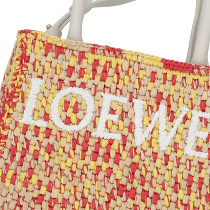ロエベ LOEWE バッグ ショルダーバッグ レディース スタンダード A5 トート レッド×イエロー ビスコース ラフィア マルチカラー ハンドバッグ トートバッグ 2Way  A563S30X10