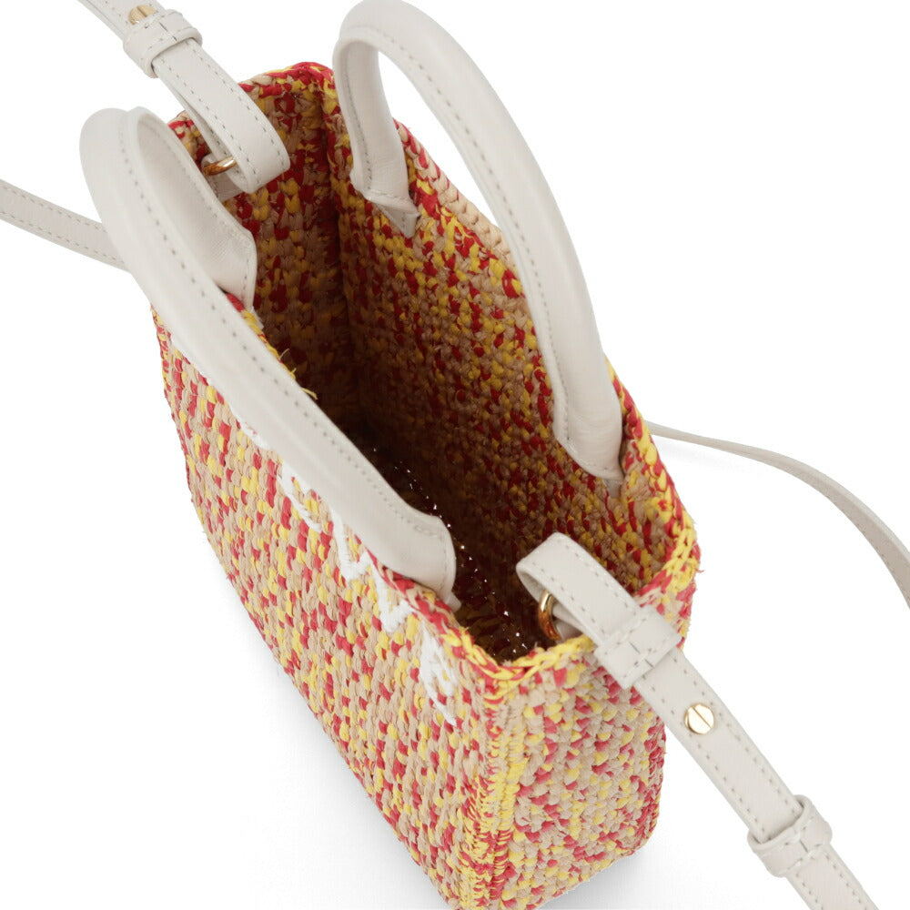 ロエベ LOEWE バッグ ショルダーバッグ レディース スタンダード A5 トート レッド×イエロー ビスコース ラフィア マルチカラー ハンドバッグ トートバッグ 2Way  A563S30X10