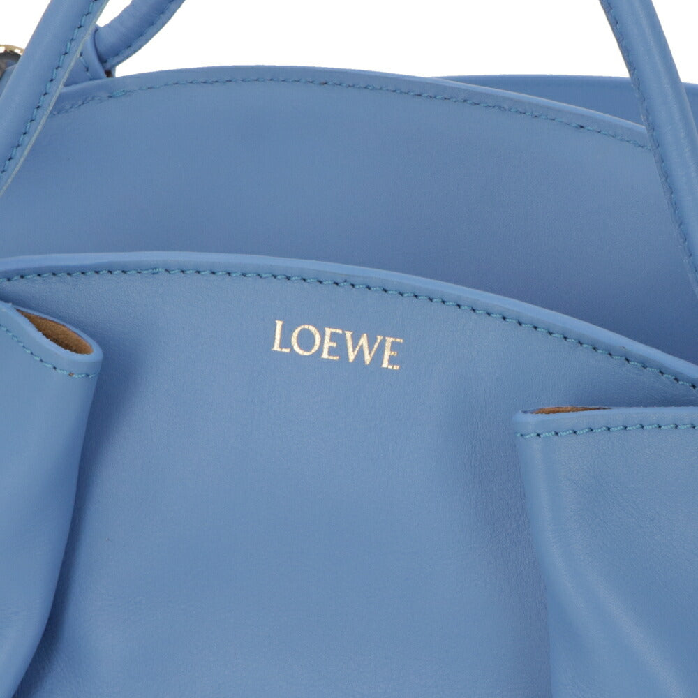 LOEWE パセオ スモール ライトブルー カーフスキン アナグラム