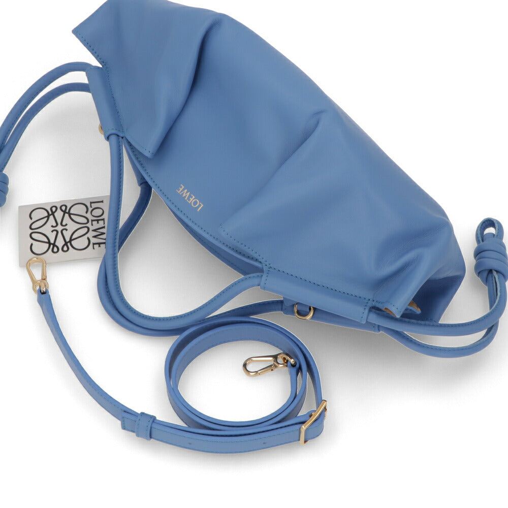 LOEWE パセオ スモール ライトブルー カーフスキン アナグラム