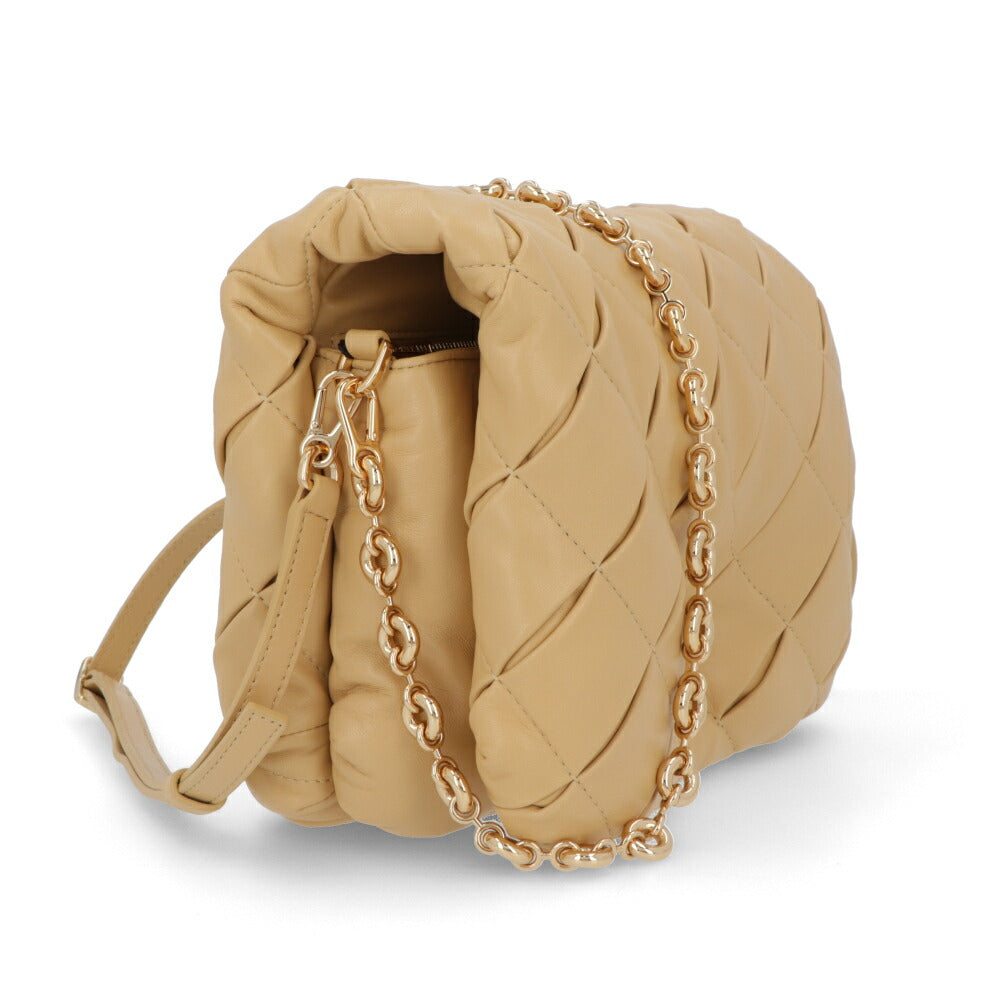 ロエベ LOEWE バッグ ショルダーバッグ レディース パファー ゴヤバッグ ベージュ系 パープル ラムスキン レザー 2way チェーンショルダー アナグラム ロゴ A896P41X14