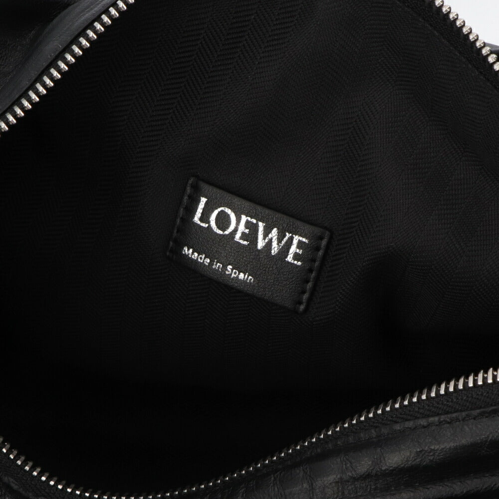 ロエベ LOEWE バッグ ショルダーバッグ レディース ブレスレットポーチ ブラック ラムスキン レザー ハンドバッグ 2way アナグラム ロゴ ブラック A912Y98X10