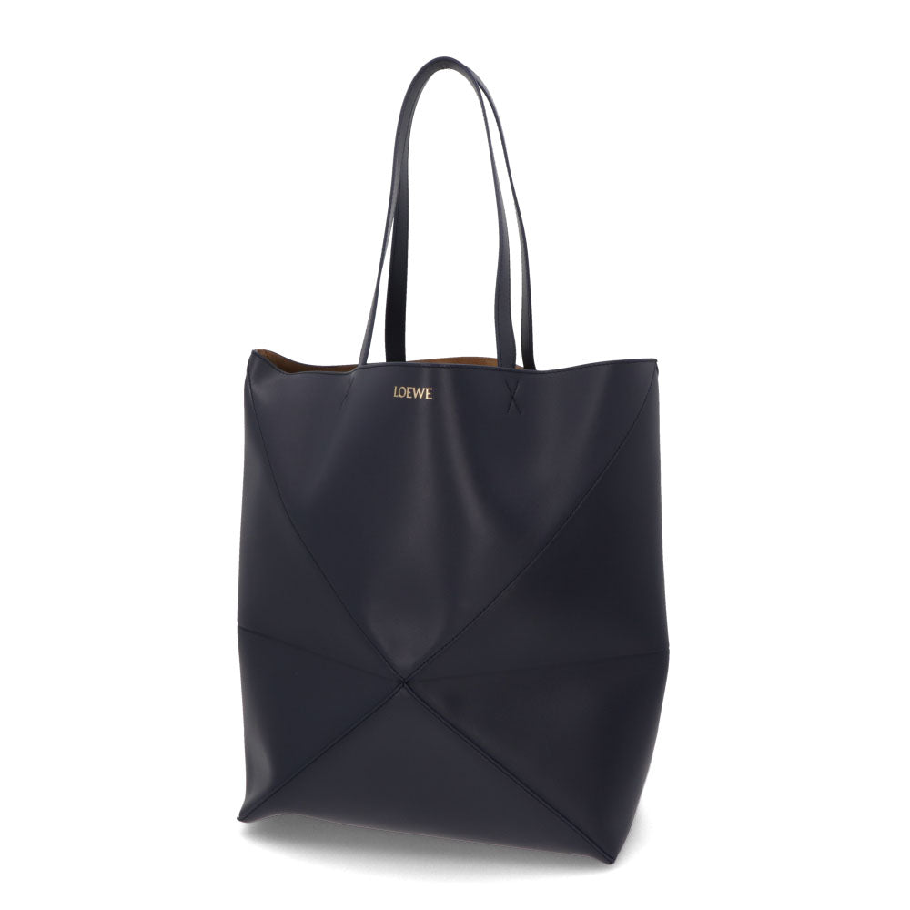 LOEWE ロエベ レディース バッグ トートバッグ PUZZLE FOLD TOTE ネイビー系 パズルバッグ ロゴ ラージサイズ B933Q18X01