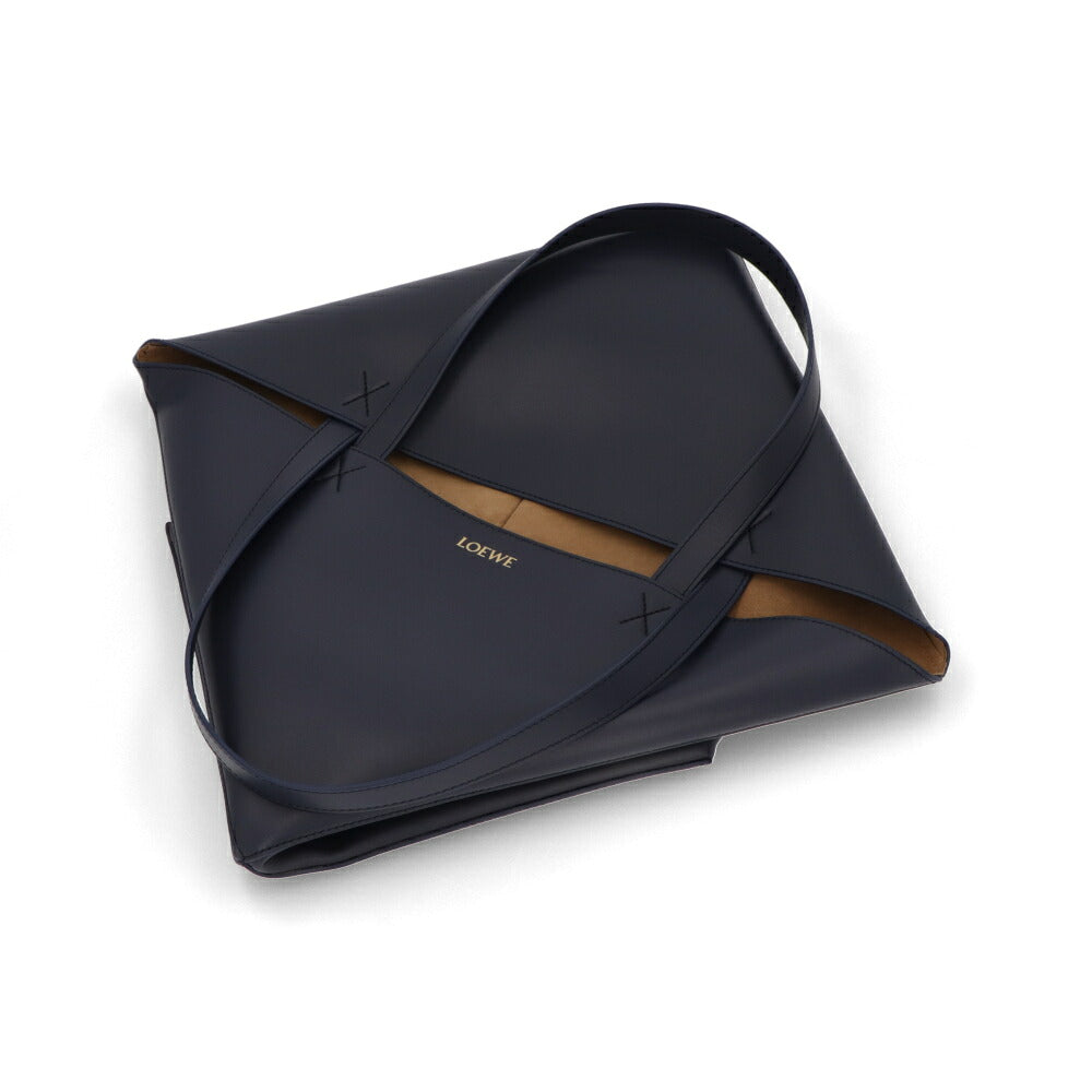 LOEWE ロエベ レディース バッグ トートバッグ PUZZLE FOLD TOTE ネイビー系 パズルバッグ ロゴ ラージサイズ B933Q18X01
