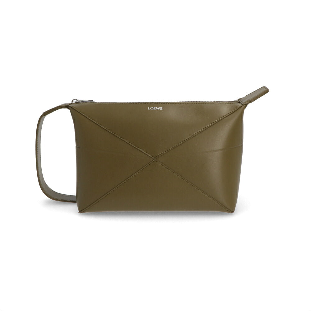 LOEWE ロエベ メンズ バッグ クラッチバッグ PUZZLE FOLD ブラック ネイビー系 オレンジ オリーブ ロゴ セカンドバッグ C510WBPX01