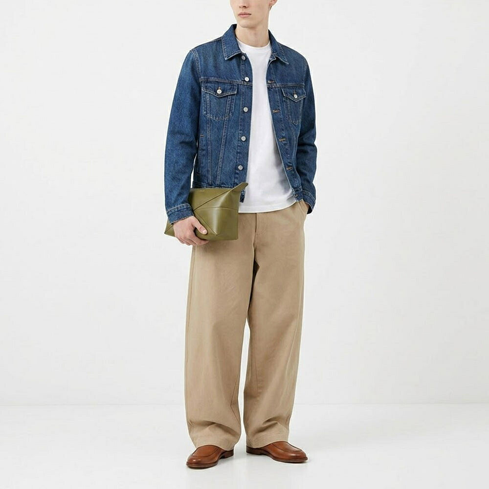 LOEWE ロエベ メンズ バッグ クラッチバッグ PUZZLE FOLD ブラック ネイビー系 オレンジ オリーブ ロゴ セカンドバッグ C510WBPX01