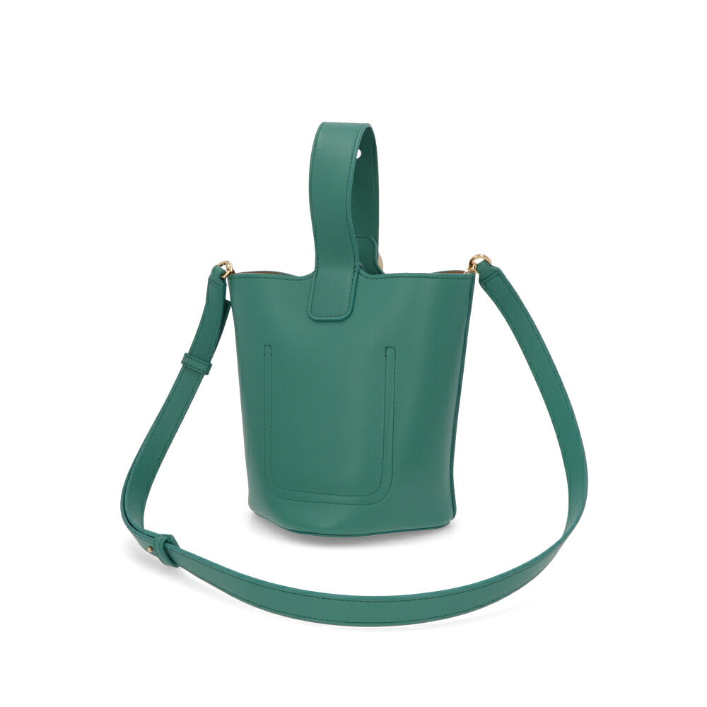 LOEWE ロエベ レディース バッグ ショルダーバッグ PEBBLE BUCKET BAG MINI ネイビー系 エメラルドグリーン 3WAY ロゴ ハンドバッグ AANBBBMX01