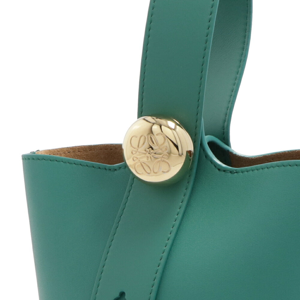 LOEWE ロエベ レディース バッグ ショルダーバッグ PEBBLE BUCKET BAG MINI ネイビー系 エメラルドグリーン 3WAY ロゴ ハンドバッグ AANBBBMX01