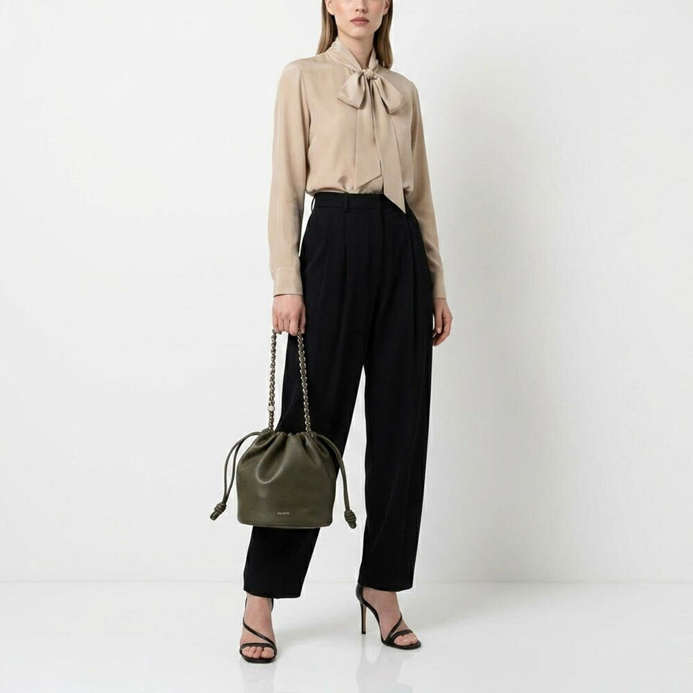 LOEWE ロエベ レディース バッグ ショルダーバッグ FLAMENCO PURSE BUCKET カーキ イエロー バケットバッグ 3WAY チェーンバッグ A411FPBX02