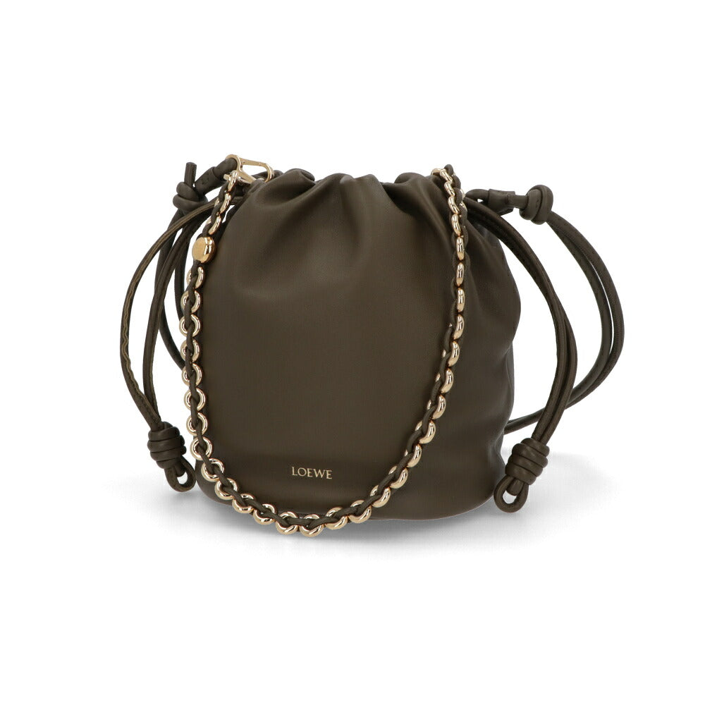LOEWE ロエベ レディース バッグ ショルダーバッグ FLAMENCO PURSE BUCKET カーキ イエロー バケットバッグ 3WAY チェーンバッグ A411FPBX02