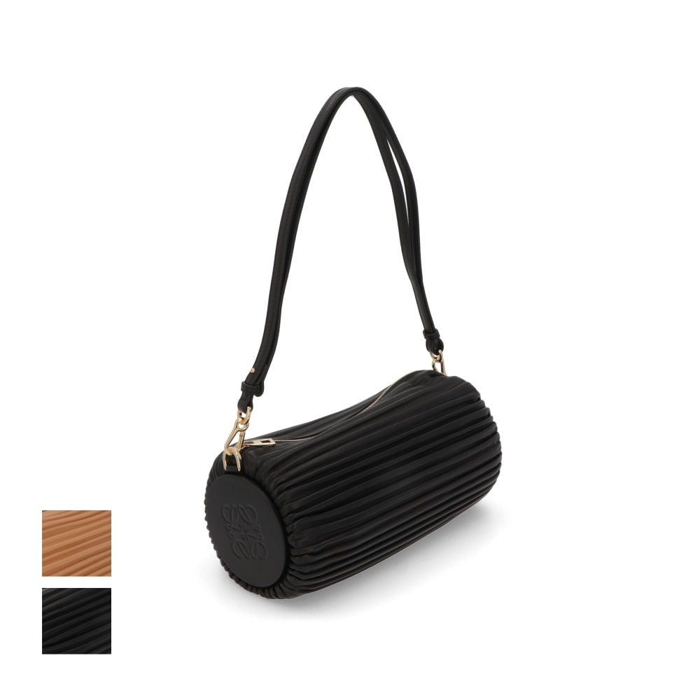 LOEWE ロエベ レディース バッグ ハンドバッグ BRACELET POUCH BAG ブラック ベージュ系 ロゴ ブレスレットポーチ アナグラム A912P84X27