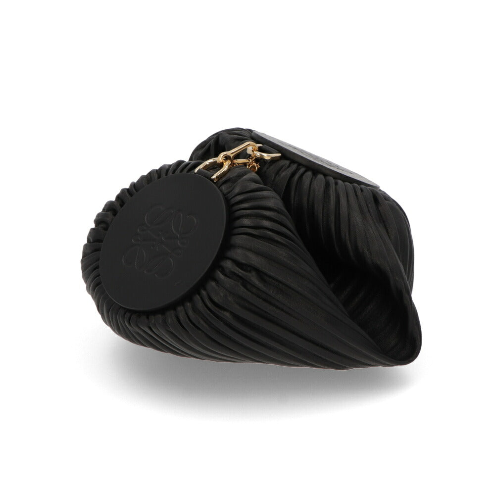 LOEWE ロエベ レディース バッグ ハンドバッグ BRACELET POUCH BAG ブラック ベージュ系 ロゴ ブレスレットポーチ アナグラム A912P84X27