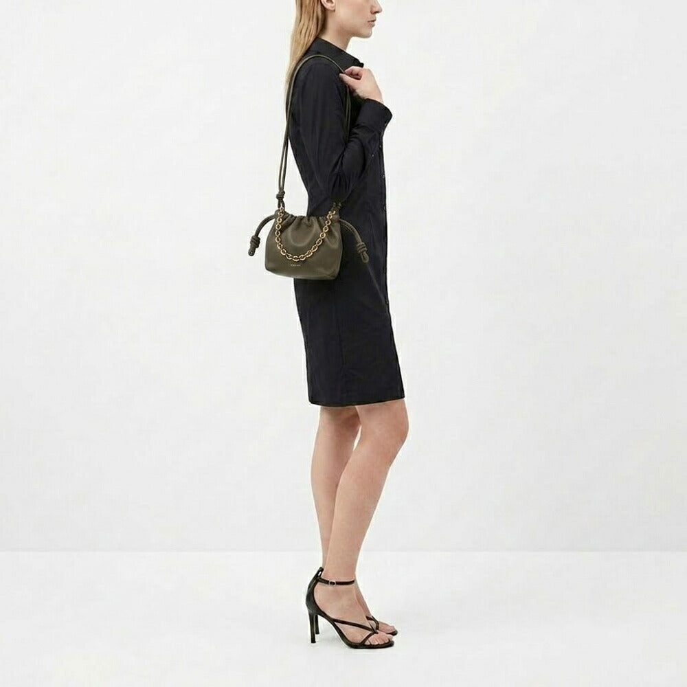 LOEWE ロエベ レディース バッグ ショルダーバッグ フラメンコミニ カーキ ワインレッド チェーンバッグ ロゴ A914CBPX03