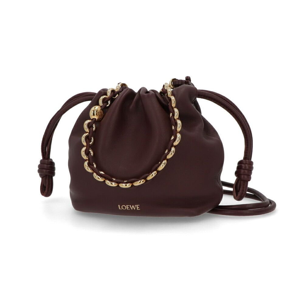 LOEWE ロエベ レディース バッグ ショルダーバッグ フラメンコミニ カーキ ワインレッド チェーンバッグ ロゴ A914CBPX03