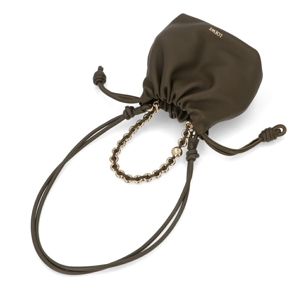 LOEWE ロエベ レディース バッグ ショルダーバッグ フラメンコミニ カーキ ワインレッド チェーンバッグ ロゴ A914CBPX03