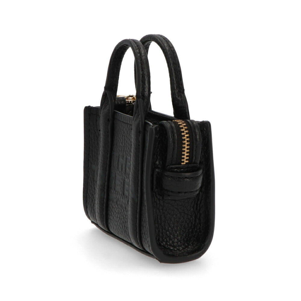 MARC JACOBS THE LEATHER NANO TOTE CHARM ブラック キーホルダー 2F3SCP005S07