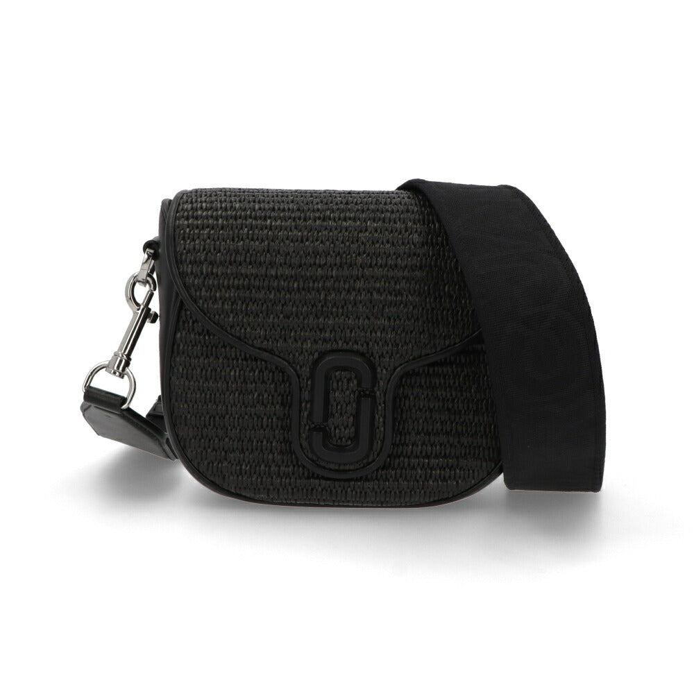 MARC JACOBS ショルダーバッグ  ブラック スモールサドルバッグ Jマーク  2S4HMS052H03