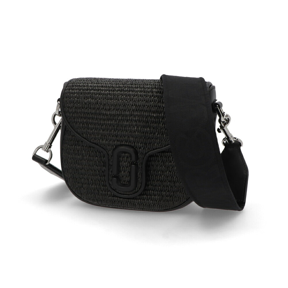 MARC JACOBS ショルダーバッグ  ブラック スモールサドルバッグ Jマーク  2S4HMS052H03
