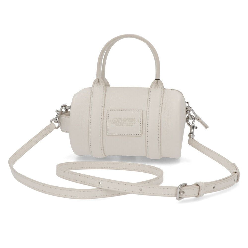 MARC JACOBS ショルダーバッグ THE LEATHER DUFFLE BAG MINI ホワイト ハンドバッグ 2WAY 2S4HCR032H02